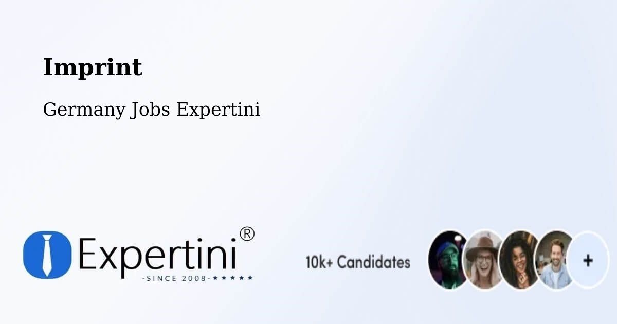 Imprint – Rosenheim - Germany Jobs Expertini