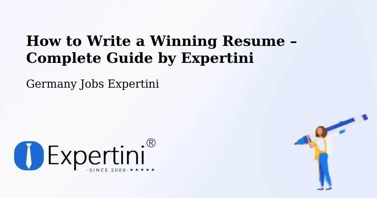Resume Writing Guide for Job Seekers – Rosenheim - Rosenheim, Germany Jobs Expertini